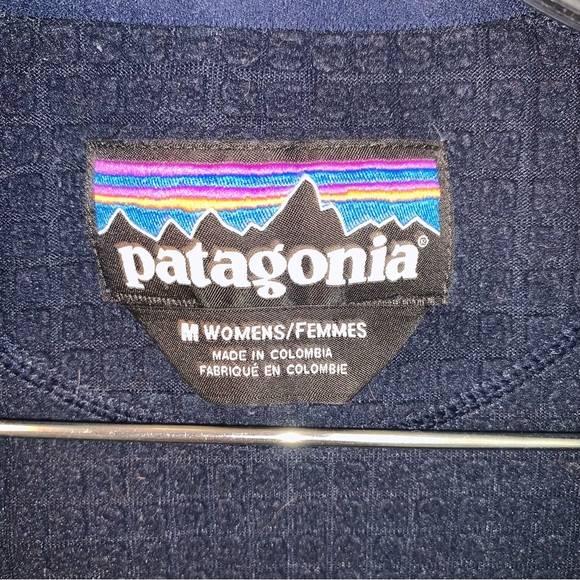 Patagonia R Series Full Zip Blue Grid Fleece Jacket M - Picture 3 of 7